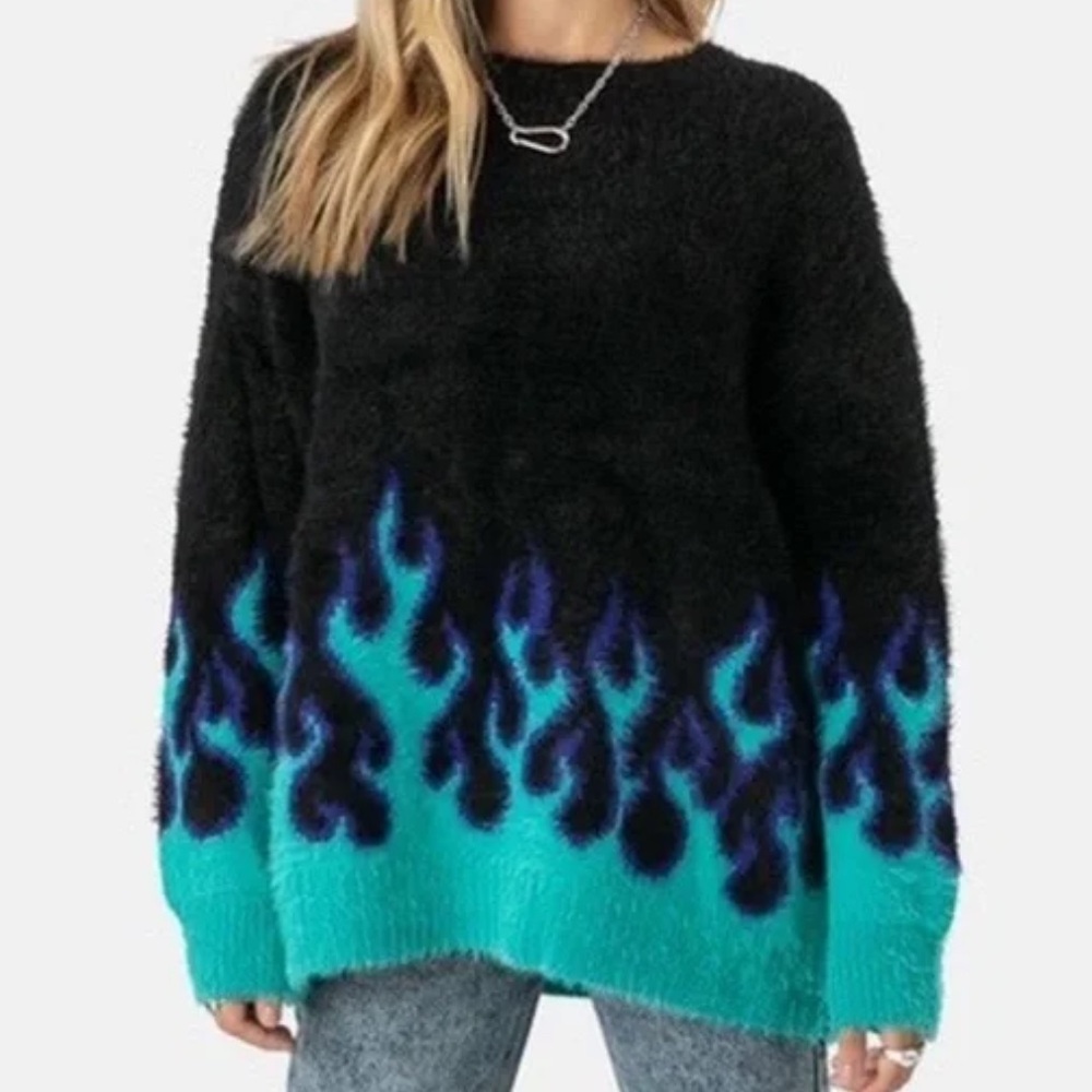 Adika Blue Flame Sweater - Like New - Small / Medium
